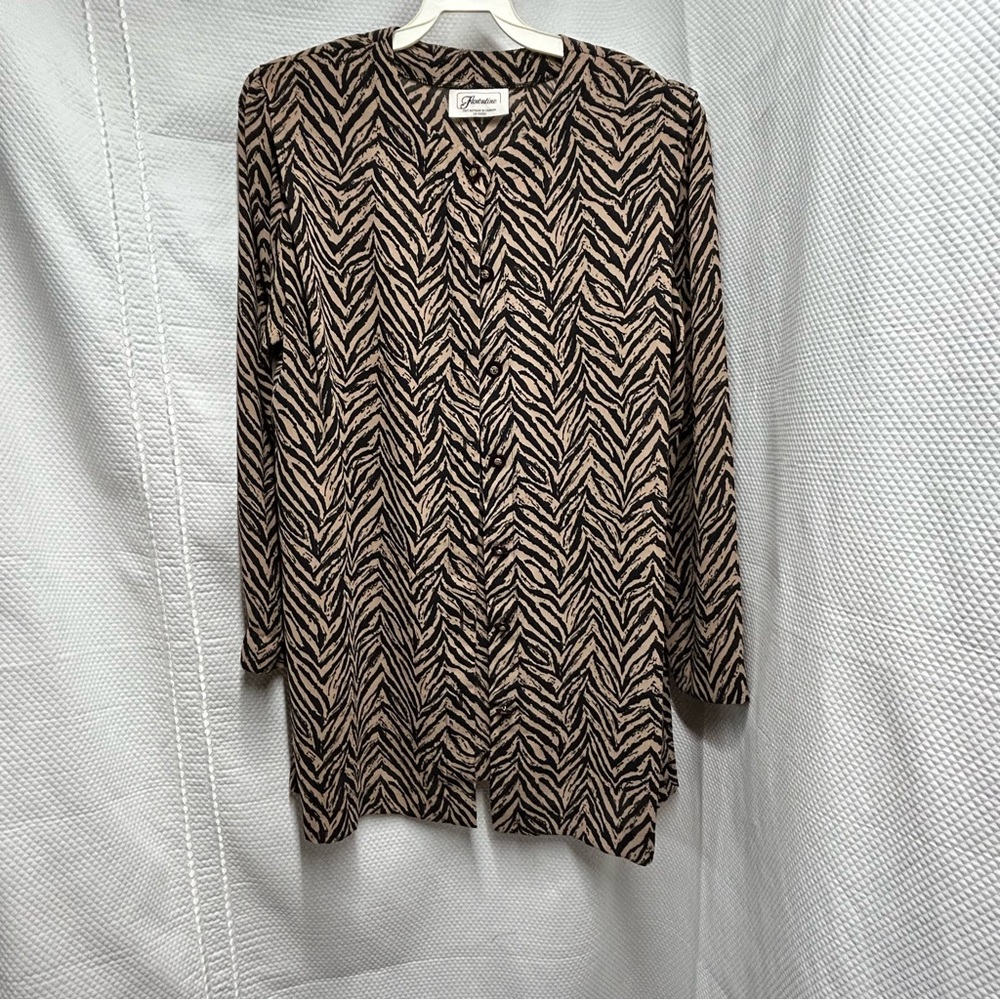 Zebra Print‎ Tunic Top